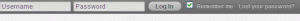 log in